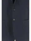 Tagliatore Single-breasted Stretch Wool Jacket In Blue