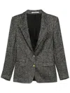 Tagliatore Bertha Blazer Peak Lapels In Black