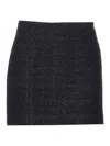 Tagliatore Black Boucle Skirt In Black