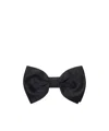 Tagliatore Solid Color Bow Tie In Black
