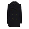 Tagliatore Blue Cashmere And Wool Blanche Coat