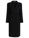 Tagliatore Structured Double-breasted Jacket With Flap Pockets In Black
