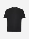 Tagliatore Men Black Cotton Jersey Crewneck T-shirt In Black