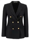 Tagliatore Double-breasted Tailored Blazer In Black
