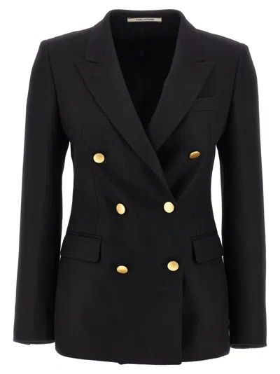 Tagliatore Black Double-breasted Blazer