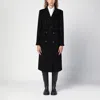Tagliatore Belted Double-breasted Maxi Coat In Black