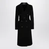 TAGLIATORE TAGLIATORE BLACK DOUBLE BREASTED CASHMERE COAT