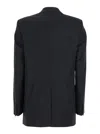 Tagliatore Black Double-breasted Jacket With Classic Lapels In Virgin Wool Woman In Black