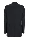 Tagliatore Black Double-breasted Jacket With Classic Lapels In Virgin Wool Woman