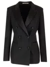 Tagliatore Black Double-breasted Parigi In Black