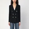 Tagliatore Black Double-breasted Wool-blend Jacket Women In Black