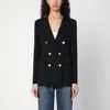 Tagliatore Black Double-breasted Wool-blend Jacket Women In Black