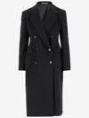 Tagliatore Double-breasted Jacket With Structured Shoulders And Flap Pockets In Black