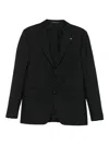 Tagliatore Two-button Blazer In Black