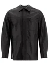 Tagliatore Daniel Leather Long-sleeved Jacket In Black