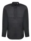Tagliatore Black Linen Shirt