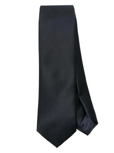 Tagliatore Black Polyester Ties