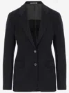 Tagliatore Women Black Single-breasted Blazer, Xl Luxury Blazers For Women Darveys In Blue