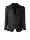 Tagliatore Single-breasted Suit Jacket In Black