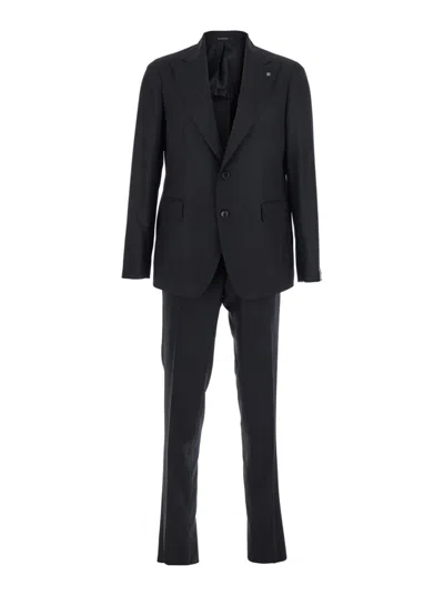 TAGLIATORE BLACK SINGLE-BREASTED SUIT