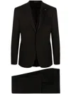 Tagliatore Classic Black Virgin Wool Three-piece Suit In Black