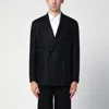 Tagliatore Double-breasted Wool And Cashmere Blazer In Black