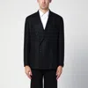 Tagliatore Double-breasted Wool And Cashmere Blazer In Black