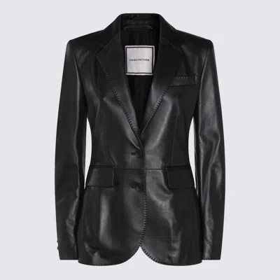 TAGLIATORE BLACK WOOL BLAZER