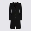 Tagliatore Black Wool Coat In Black