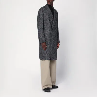 Tagliatore Black/beige Houndstooth Double-breasted Coat