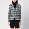 Tagliatore Double Breasted Checked Jacket With Notched Lapels