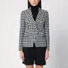 Tagliatore Double Breasted Checked Jacket With Notched Lapels