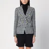 Tagliatore Double Breasted Checked Jacket With Notched Lapels In Multi