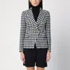 Tagliatore Double Breasted Checked Jacket With Notched Lapels In Multicolor