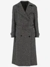 Tagliatore Herringbone Pattern Long Length Jacket In Multi