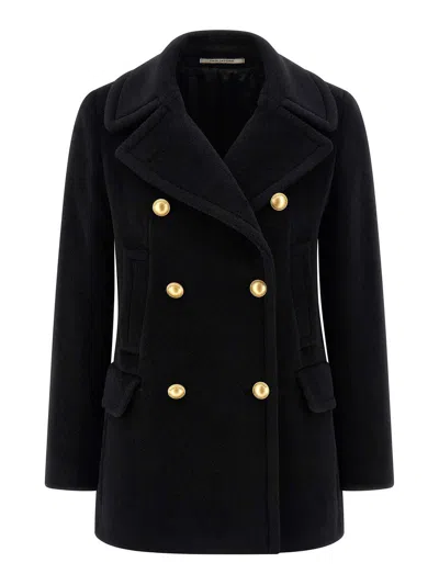 Tagliatore Blanche Coat In Black