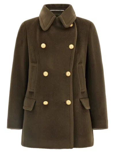 Tagliatore Blanche Coat In Brown