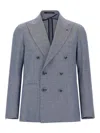 Tagliatore 'montecarlo' Blazer Featuring Back Vent In Blue