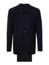 Tagliatore Virgin-wool Suit In Blue