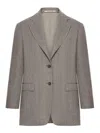 Tagliatore Woman Jacket Clothing In Gray