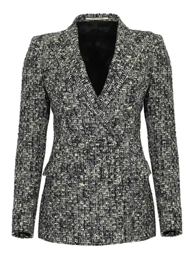 Tagliatore Paris Tweed Jacket In Black