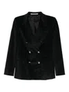 Tagliatore Corduroy Blazer In Black