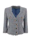 Tagliatore Blazer Bouclé In Azzurra