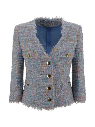 Tagliatore Blazer Bouclé In Azzurra