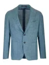 Tagliatore Single-breasted Suit Jacket In Gray