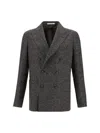 Tagliatore Double-breasted Blazer In Moro