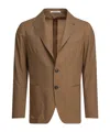 Tagliatore Beige Two-button Jacket With Notch Lapels In Multi