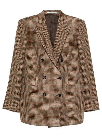 Tagliatore Blazer Jasmine Doppiopetto Motivo A Quadri In Marrone