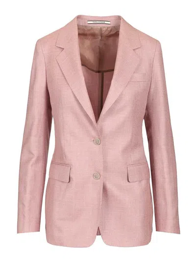 Tagliatore Double-breasted Jacket In Pink