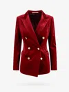 Tagliatore J Parigi10b Blazer In Bordeaux Cotton In Red